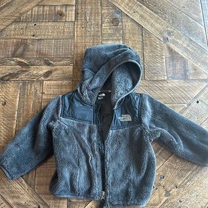 North face 6-12 month fleece zip up jacket